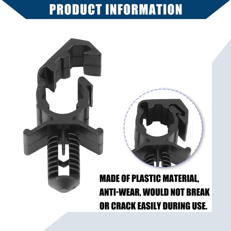 Hihaha 22.8mm Wiring Harness Retainer Clip for Car Plastic /10pcs