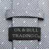 Ox and Bull Trading Co. Dotted Herringbone Gray Silk Tie