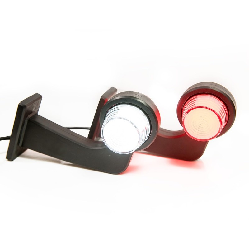 2 x LED Rubber Side Light 12 V 24 V