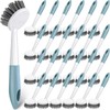 Patelai 24 Pack Kitchen Scrub Dish Brush with Long Handle
