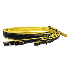 Accordion Straps Leather 60-120 Bass Black / Yellow, yellow