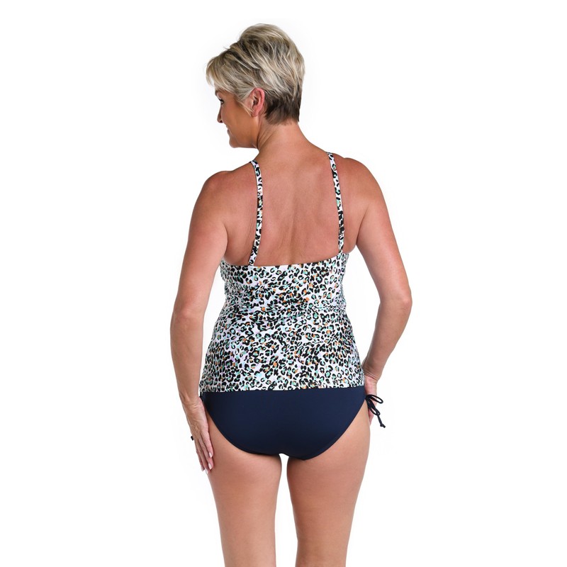 24th & Ocean Women's Standard High Neck Adjustable Neckline Tankini