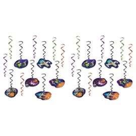 Beistle 24 Piece Spaceship Whirls, 17" - 32", Multicolor