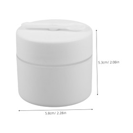 FOMIYES 8pcs Refillable Round Cream Jars with Magnetic Spoon Leak Toiletries Containers for Skin Care Travel Friendly Plastic Pots for Creams and Lotions