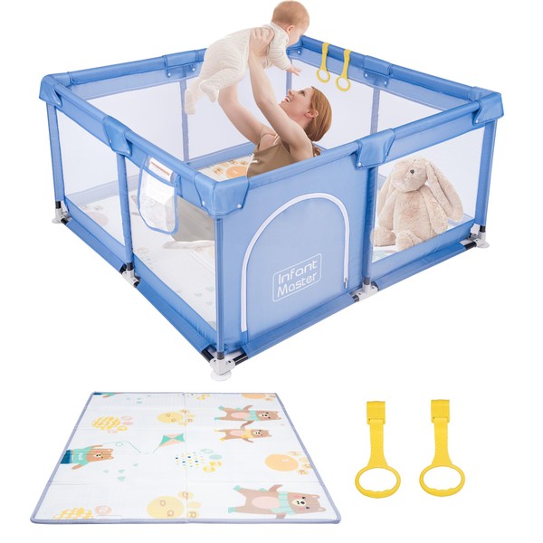 Infant Master Baby Playpen, 49''x49'' Playpen for Baby & Toddler,