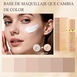 Base Adaptativa Biomimic Maquillaje Alta Cobertura 2pc Hidratante Que Cambia Color Por Espectro Luz Larga Duración Impermeable Fps