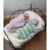 Crochet Pattern for Babies Granny Stitch Cocoon and Hat in