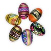 VESPLO Pisanki Hand Painted Wooden Easter Eggs - Traditional Decorative