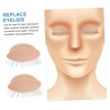 Beavorty 12pairs Removable Eyelids for Eyelash Extension Practice Replacement Eyelids
