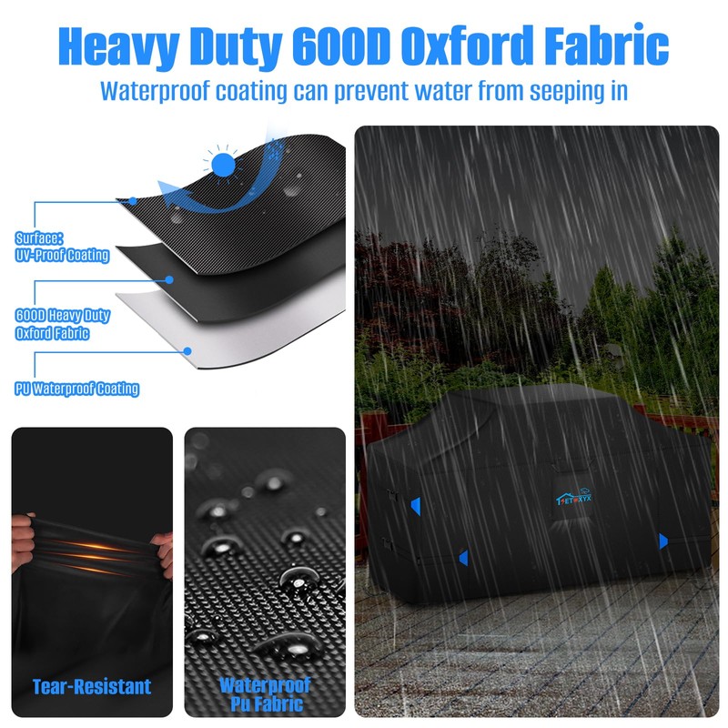SETOXYX 78 Inch Extra Large Grill Cover, 600D BBQ Cover