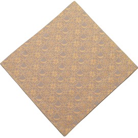 Syusai Old Fabric Beige Size: Height 6.1 x Width 5.9 x Thickness 0.08 inches (15.6 x 15 x 0.2 cm) Pure Silk Segetsuki Flower