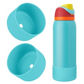 BKBY 2PCS Silicone Water Bottle Boot, Compatible with Owala 24oz 32oz 40oz, Protective Anti-Scratch & Anti-Dent No Noise Sleeve Cover Compatible with FreeSip/Twist/Flip Stainless Steel Water Bottles