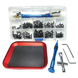 Wltoys Screw Kit Parts with Repair Plate,wltoys Replacement Parts for Wltoys 144001 Screw Set,WLtoys 144001 1/14 Screw,124019 124018 124017 124016 144010 144002 RC Car Parts,