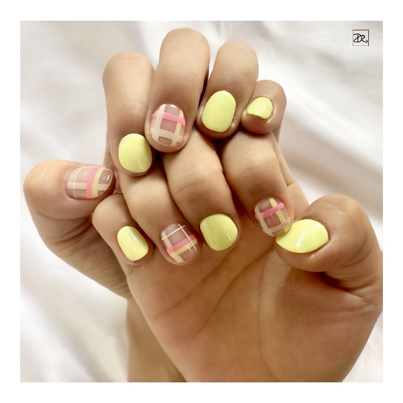 Dara Beauty June Art of the MonthFull Color Check Nails❣