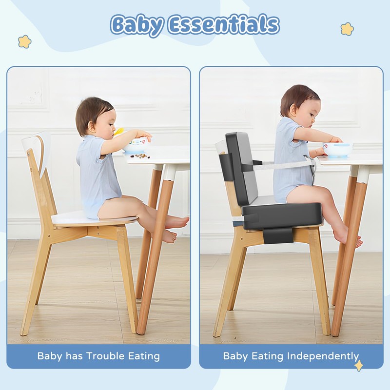 Booster Seat for Kitchen Chair, Toddler Booster Seat for Dining