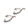 Stainless Steel West Cowboy Exquisite Pattern Horse Boot Spurs Decoration