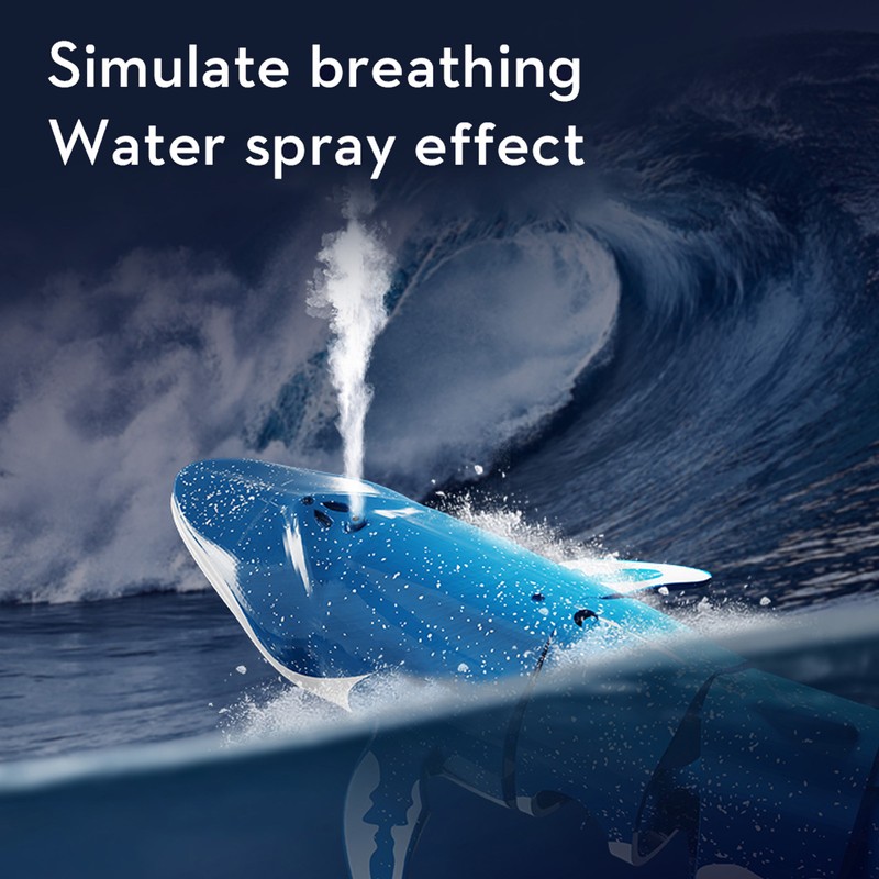 2.4G Remote Control Whale Mini Electric Simulation Diving Toy Outdoor