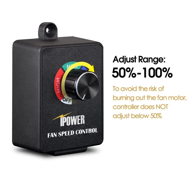 iPower 4 Inch 195 CFM Upgrade Inline Fan, Air Carbon