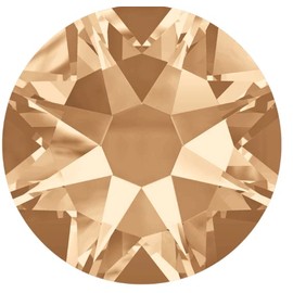 Star Bright Flatback Rhinestones 2088 - Choose Your Size - Color: Crystal Golden Shadow - 144 Pieces (SS20 (4.60mm - 4.80mm))