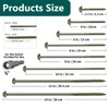 Timber Screws#14 x 6 inch, Heavy Duty Structural Wood Screws,