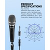 Moukey Dynamic Microphone with 13ft Cable Karaoke Microphone Metal Hand