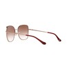 Coach HC7133 Sunglasses, Shiny Rose Gold/Burgundy/Burgundy Gradient, 57 mm