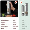 YISUN Electric Salt and Pepper Grinder Set, Stainless Steel Automatic