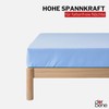 DarBene® Fitted Sheet 90 x 200 cm Jersey Cotton, Bed