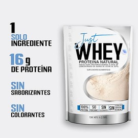 BHP JUST WHEY PROTEINA NATURAL| WHEY PROTEIN| SIN SABOR| 100% PURA| CONCENTRADO SUERO DE LECHE (BHP JUST WHEY PROTEINA NATURAL| WHEY PROTEIN| 1K)
