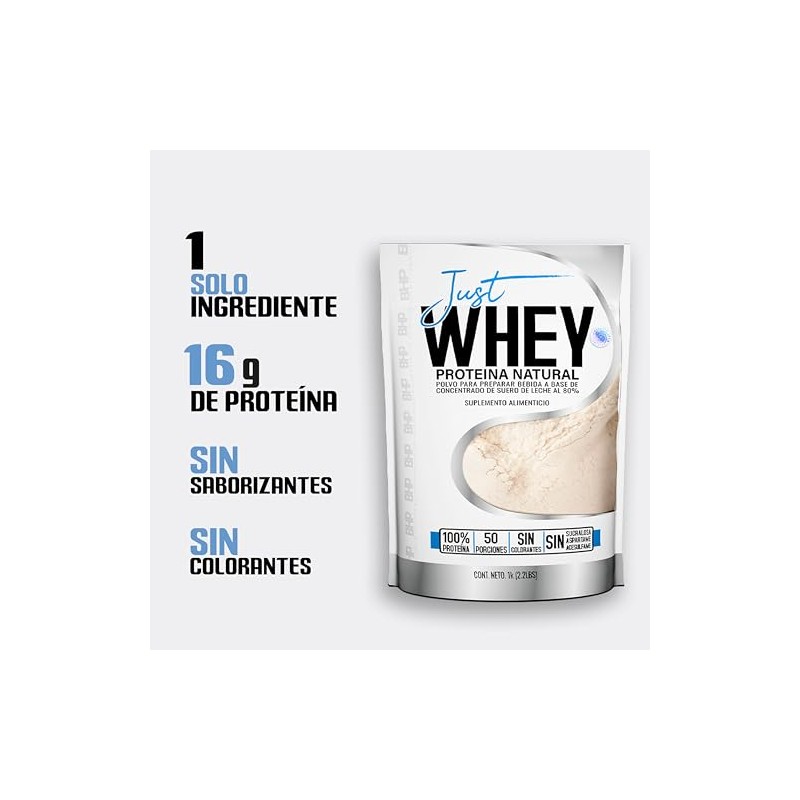 BHP JUST WHEY PROTEINA NATURAL| WHEY PROTEIN| SIN SABOR| 100%