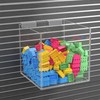 8" Slatwall Retail Bin Clear Acrylic Merchandise Storage Cube Retail