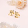 Highland Cow Earrings 925 Sterling Silver Cute Animal Stud Earrings