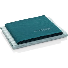 E-Cloth Window Cleaning Pack, Microfiber Glass Scrubbing Cloth & Polishing Cloth (Set of 2)