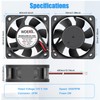 WDERAIR Small 60mm x 25mm DC 12V Brushless IP67 Waterproof