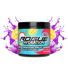Rogue Energy Gaming Drink, Hydration & Focus Beverage, Esports & Gamer Supplement, Sugar & Gluten Free (Dragon Fruit Mango 40 Servings)