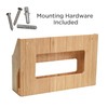 Bamboo Wall Mounted Kitchen Organizer & Holder for Foil, Wax