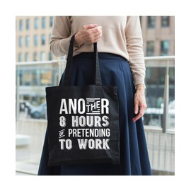 Hippowarehouse another 8 hours of pretending to work Tote Shopping Gym Beach Bag 42cm x38cm,10 litres