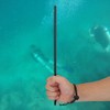 Aluminium reef rod diving stick with hand strap (black), black