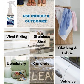 Chem-Girl | ALL MIGHTY CONCENTRATE -Super Strength Biodegradable Spot & Stain Remover + Multi-Surface Spray Cleaner for Tough Indoor/Outdoor Jobs | Concentrated Formula - 1 Quart