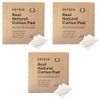 Baruja Non-fluorescent, unbleached 3-ply cotton pad with visible cotton seeds, 300 sheets, 3 pieces / 바루쟈 목화씨가 보이는 무형광 무표백 3겹 화장솜, 300매입, 3개