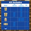 43PCS Brass Pipe Fittings Assortment Reducing NPT Kit, Couplings, Bushings,