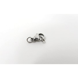 50 Pieces Stainless Steel 12MM Lobster Claw Clasp with 100 Pieces Jump Rings Connect Necklaces Bracelets Chains DIY Jewelry Making Findings Supplies