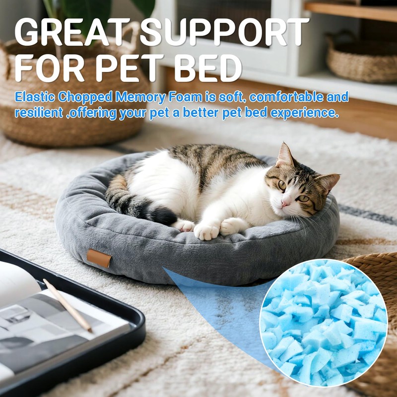 RAINFLOW Shredded Memory Foam Filling - 6.35oz Bean Bag Filler,Soft