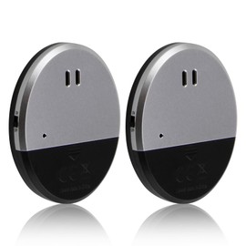 LANAFAY 2Pack Window Alarm, Ultra Slim Vibration Alarms 130dB, Door Alarm Sensor, Glass Break Security Alert Alarm Sensors, Door and Window Alarm Stick on for Home Office Caravans Shed RV