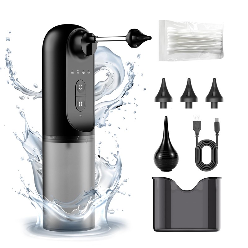 Electric Ear Wax Removal Kit - Ear Cleaner with Water