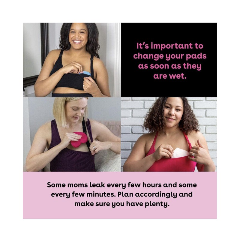 Bamboobies® Washable Nursing Pads For Breastfeeding, Reusable Breast, 2 Pair