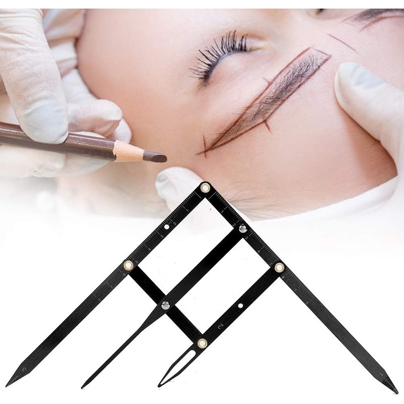 Regla de cejas Microblading Tatuaje Regla de cejas Medición de