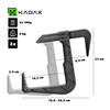 KADAX Flower Box Holder, No Drilling, Balcony Box Holder Set,