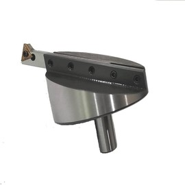 Buyohlic Large head size 4" Inch/ 100 mm diameter Fly cutter with Carbide Indexable tip facing tool (Straight Shank (3/4" (19 MM))