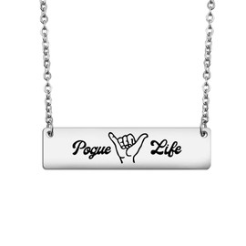 KUIYAI Vintage Pogue Life Necklace Tv Show Inspired Gift OBX Gift Surfing Girl Gift for Girls Women (pogue life ne UK)